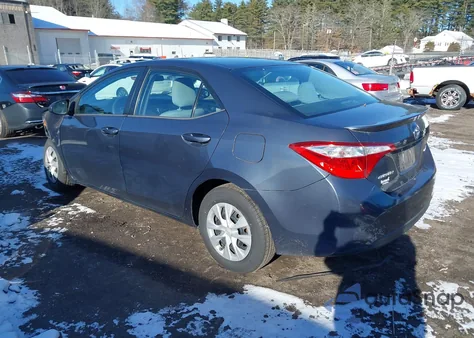 2015 Toyota Corolla Le Eco из США, поврежденный, VIN 2T1BPRHE1FC458086